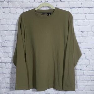 Patagonia Synchilla  Mens Fleece Long Sleeve Top Green Sz L Layer Thermal Heavy